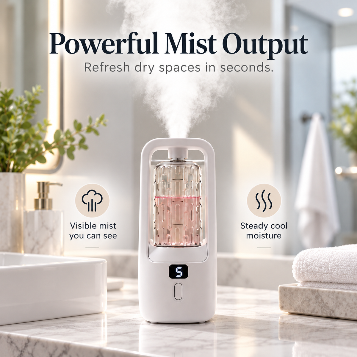 ✨ Automatic Aroma Mist Diffuser – One-Touch Compact Scent Diffuser for Everyday Spaces