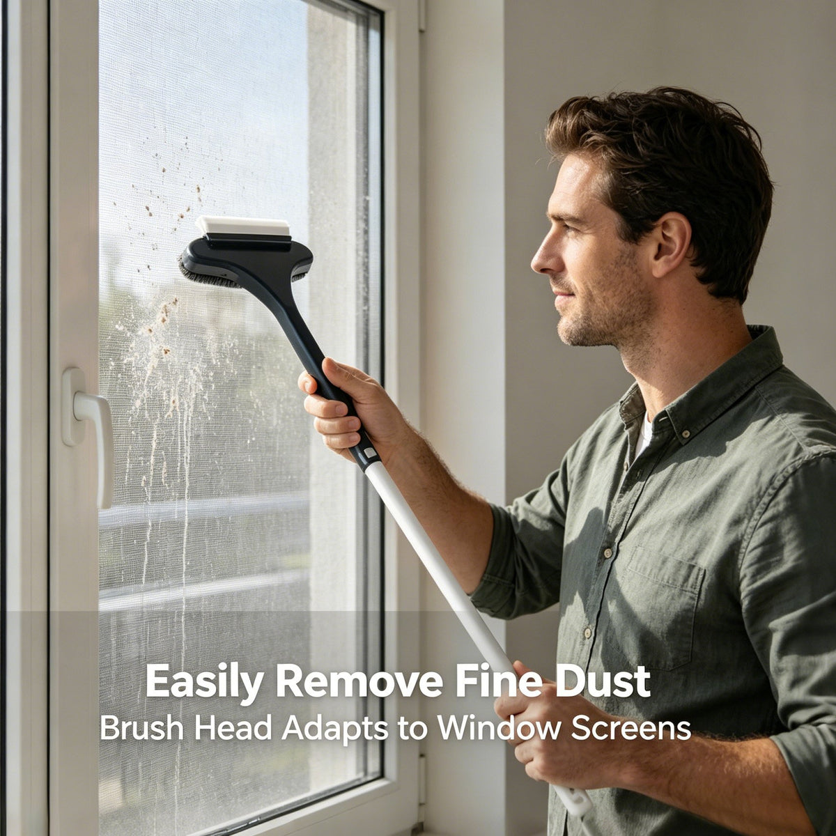 🔥🔥2-in-1 Window Screen & Surface Cleaning Brush