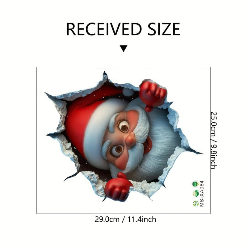 🎅Santa's Surprise 3D Wall Decals