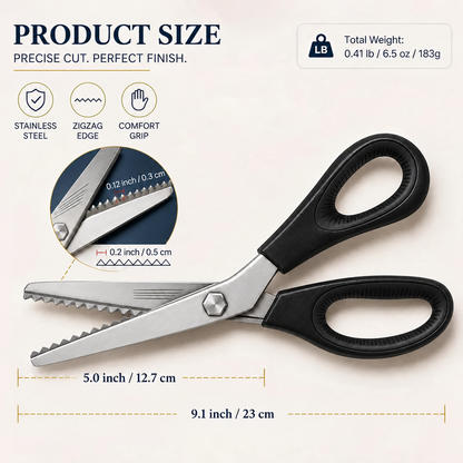 🏆Limited Time Sale 51% OFF 🧵✂️9.1' Zig Zag Pinking Shears