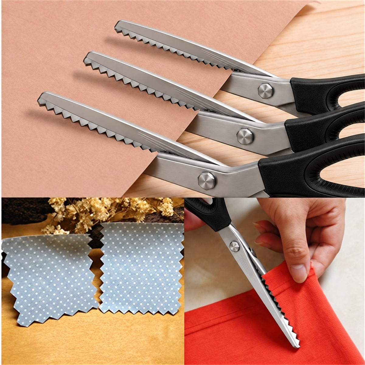 🏆Limited Time Sale 51% OFF 🧵✂️9.1' Zig Zag Pinking Shears