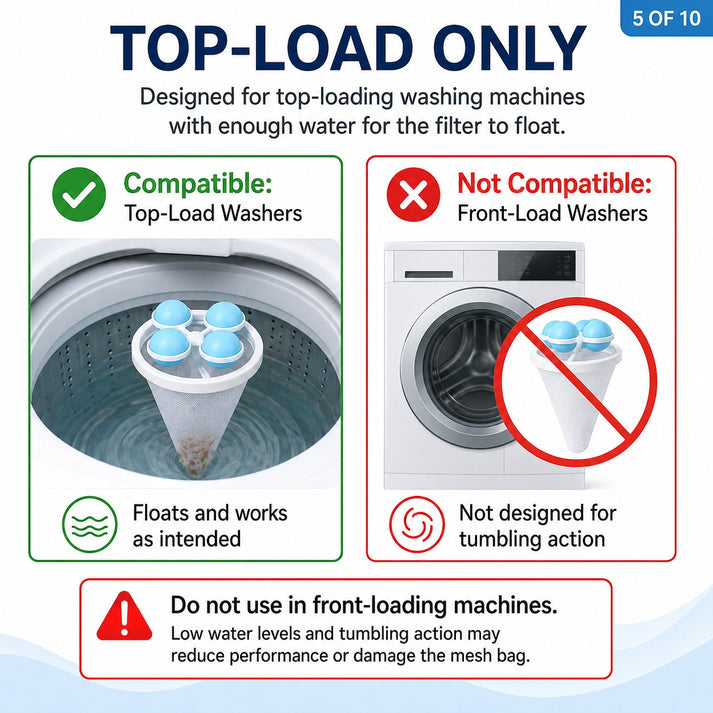 Floating Lint & Hair Catcher（3pcs）