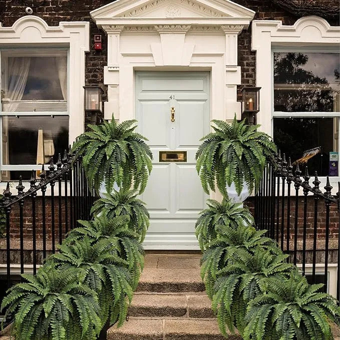 🔥Last Day 60% OFF🔥Oversized Pre-Lit Artificial Boston Ferns --No watering, No fading