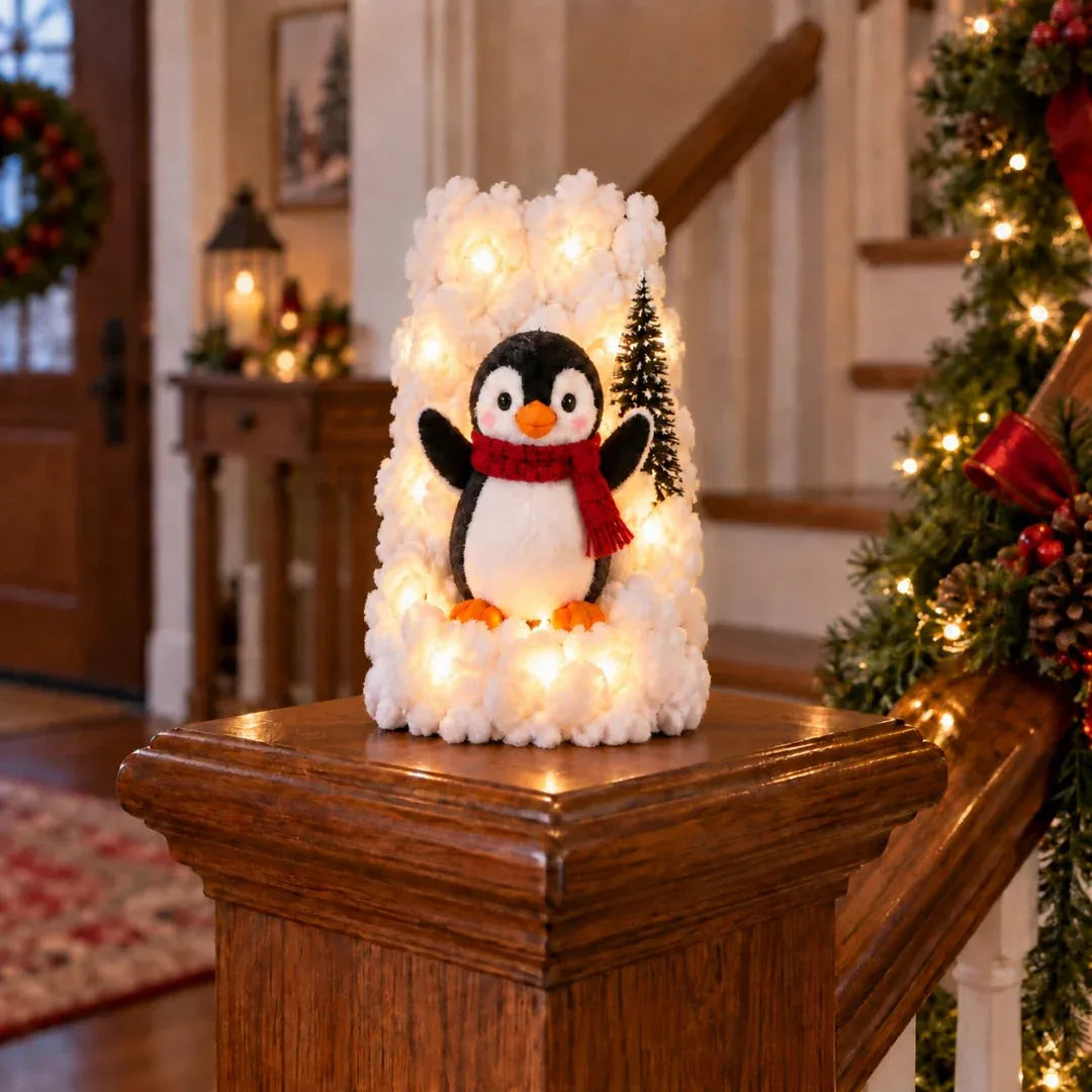 🐧 Penguin Christmas Stair Snow Decor | A Cozy Penguin Christmas Story ✨11