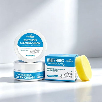 White Shoe Cleaner Cream Multipurpose No-Wash Solid Cleaner