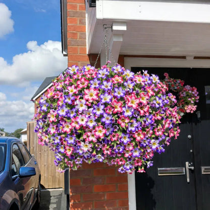 UV Resistant Artificial Petunias Flowers(Without a basket)