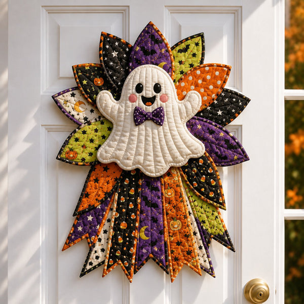 DIY Quilted Halloween Pumpkin Door Hanger Kit