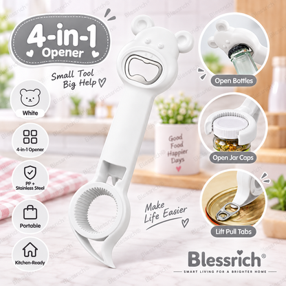 🔥39% OFF 🐻Opener Bear 4-in-1Jar & Bottle