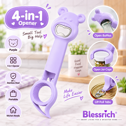 🔥39% OFF 🐻Opener Bear 4-in-1Jar & Bottle