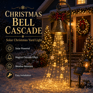 Christmas Bell CascadeSolar Yard Light