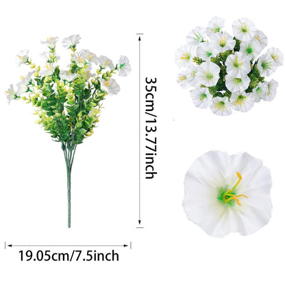 UV Resistant Artificial Petunias Flowers(Without a basket)