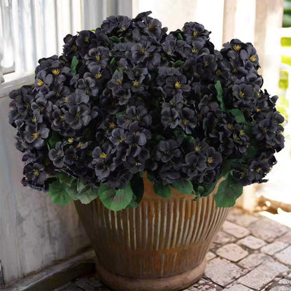 🌸 Lush, UV-Resistant Artificial Geraniums – Real Look, No Maintenance! 🌞🏡💐