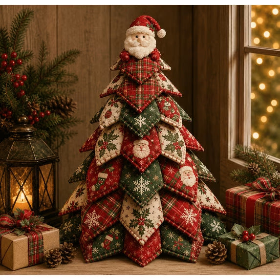 DIY Quilted Santa Christmas Tree Kit