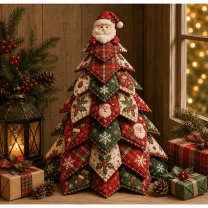 DIY Quilted Santa Christmas Tree Kit