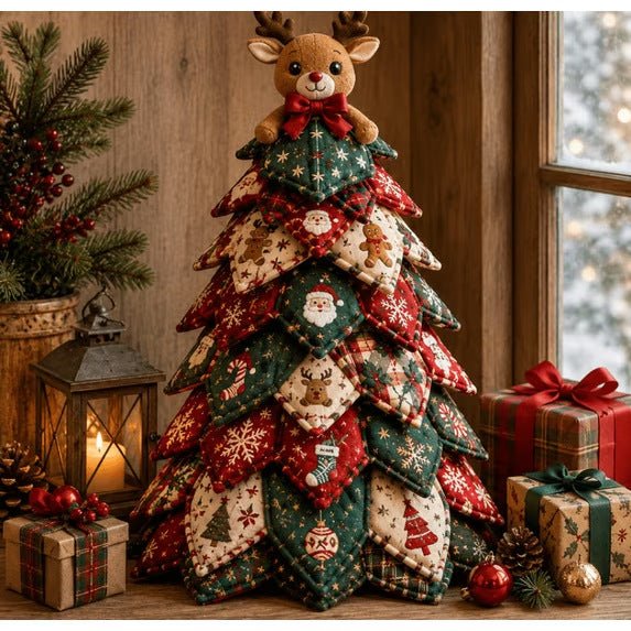 DIY Quilted Santa Christmas Tree Kit