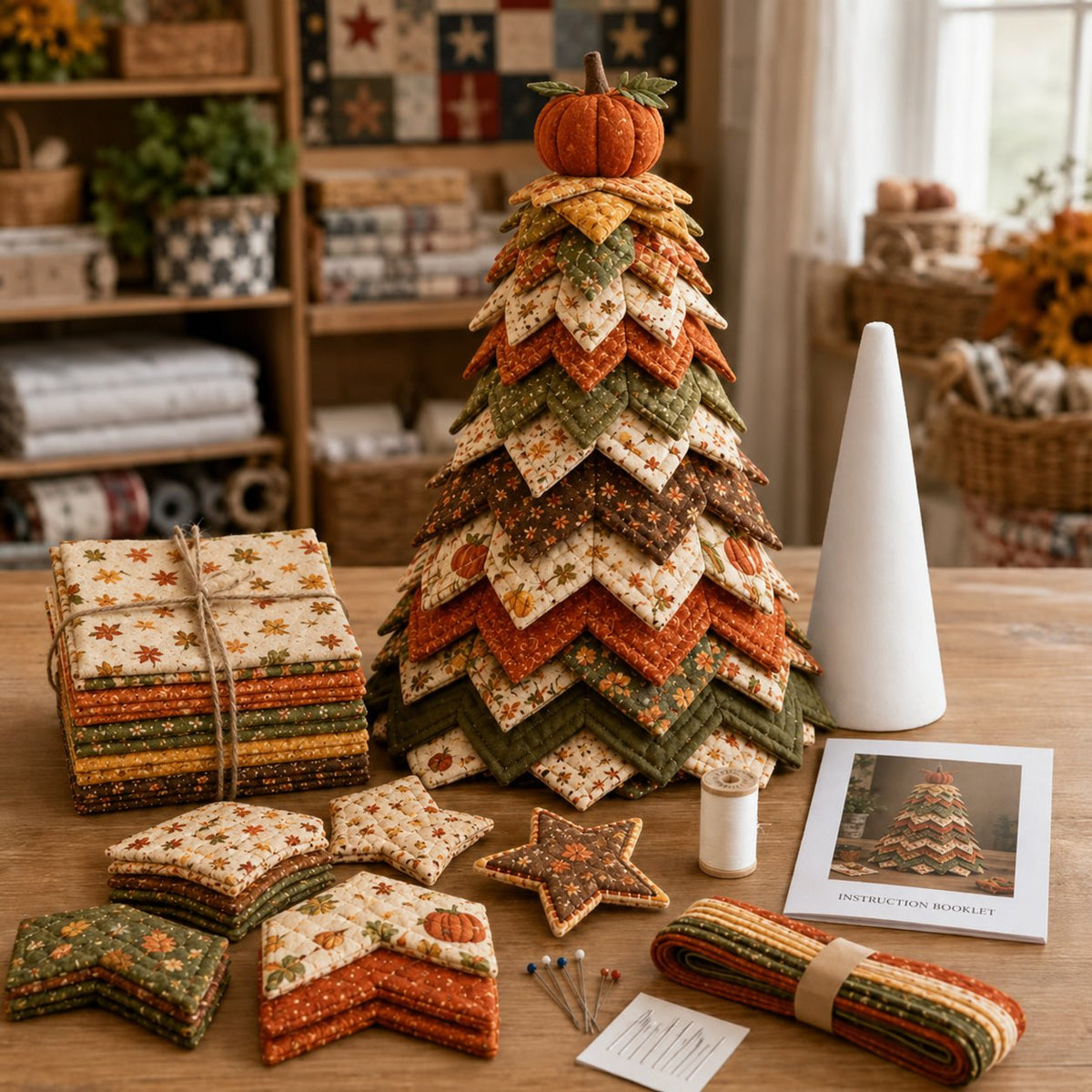 DIY Quilted Santa Christmas Tree Kit