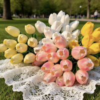 15 Pcs Mixed (5Pink+5White+5Yellow)