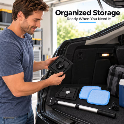 Dual Magnetic CarWindshield Cleaner | Streak-Free Auto Glass Cleaning Kit