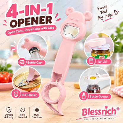 🔥39% OFF 🐻Opener Bear 4-in-1Jar & Bottle