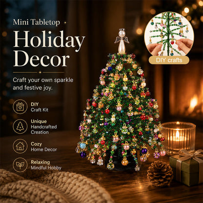 DIY Beaded Christmas Tree Kit – Create Your Own Sparkling Holiday Decoration