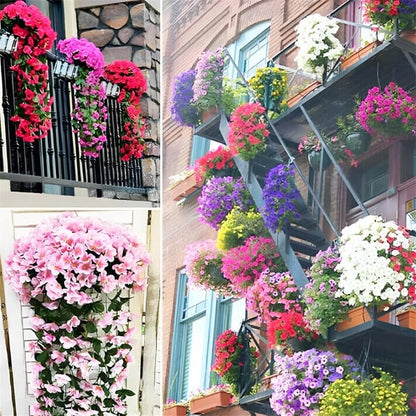 UV Resistant Hanging Artificial Morning Glory Vine