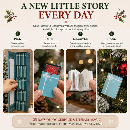 🔥Last Day 49% OFF📚 25-Day Mini Book Advent Calendar – A Book Lover's Christmas Countdown
