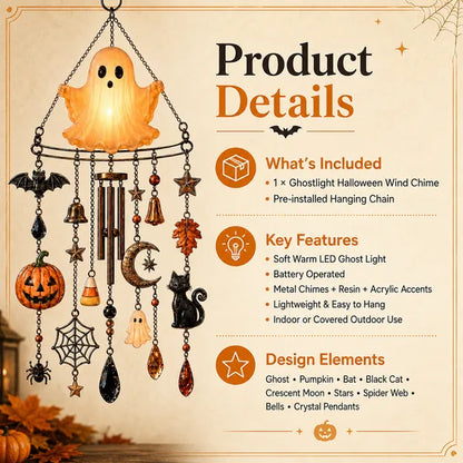 Haunted Glow Ghost Wind Chime