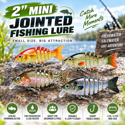 2'' Lifelike Fishing Lures for Freshwater and Saltwate