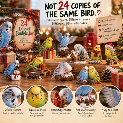 🐦24 Days of Budgie Joy – 24 Little Birds, 24 Big Personalities ❤️