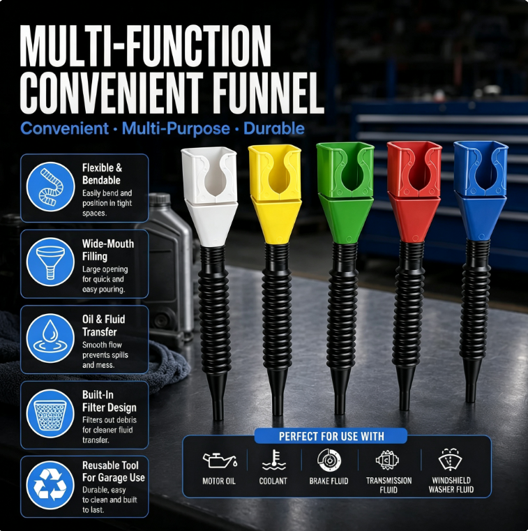 Flexible Draining Tool Snap Funnel