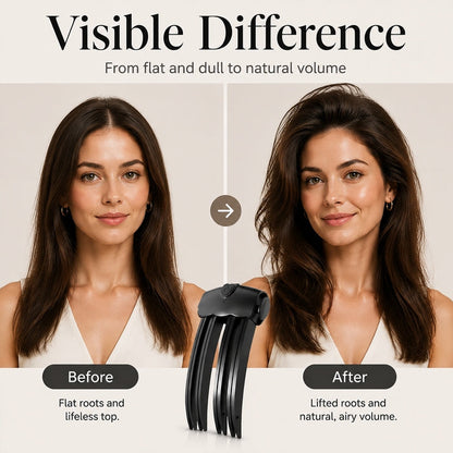 Over 48,000 Sold Cordless Heated Root Volumizing Hair Clip - Portable Styling Tool For Fine，Straight Hair