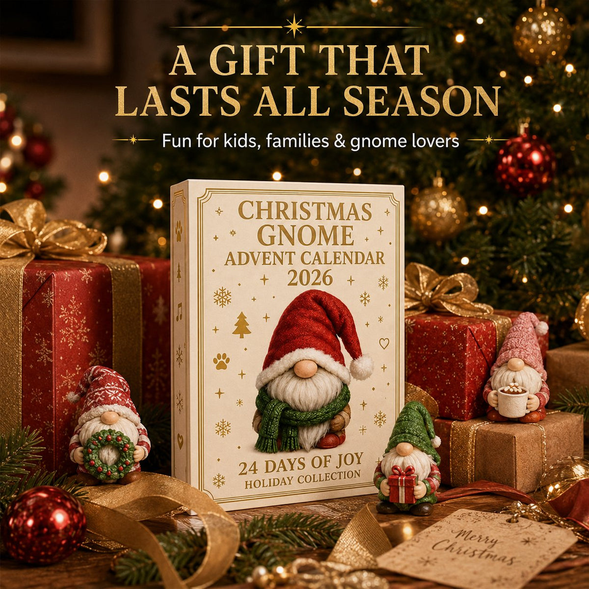 💥 LAST DAY 49% OFF🔥🧙 Gnome Advent Calendar 2026 – 24 Days of Whimsical Holiday Surprises 🎁✨