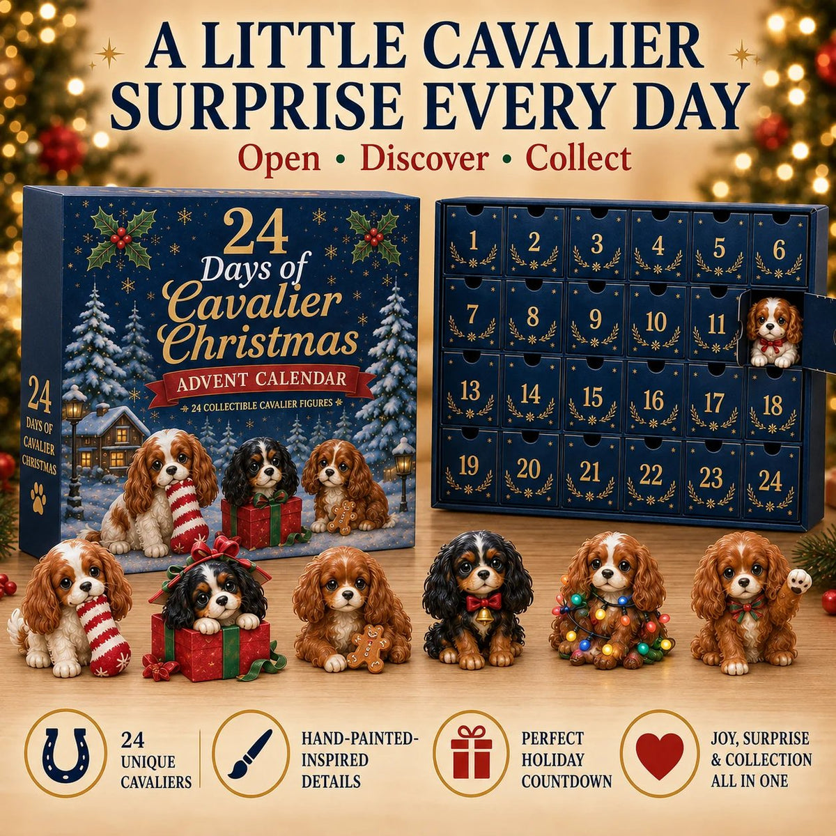 🐶 24 Days of Cavalier Christmas Advent Calendar 2026 – 24 Collectible Cavalier Surprises