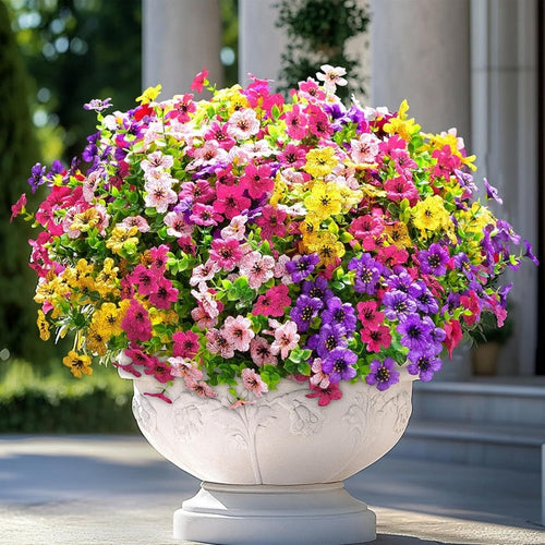 Upgraded High-grade Material Rainproof Lifelike Artificial Flowers With UV-Shield Coating