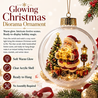 Glowing Christmas Diorama Ornament