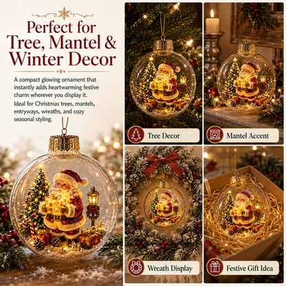 Glowing Christmas Diorama Ornament