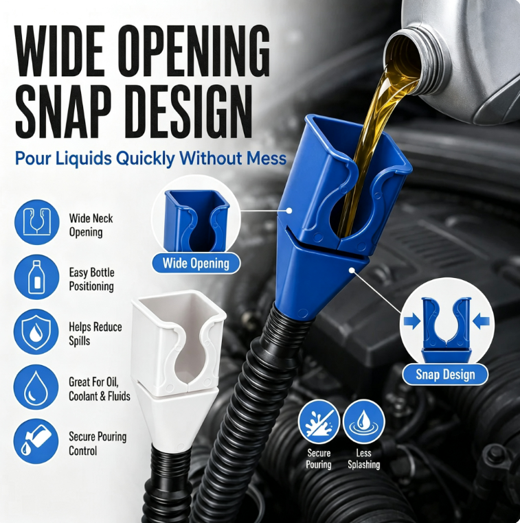 Flexible Draining Tool Snap Funnel