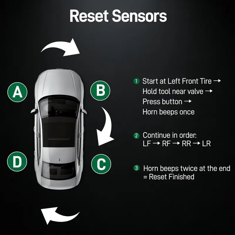 🎉TPMS Reset Tool 🚗 TPMS19 Tire Pressure Monitoring Sensor Relearn Tool Part#8C2T-1A203-AB