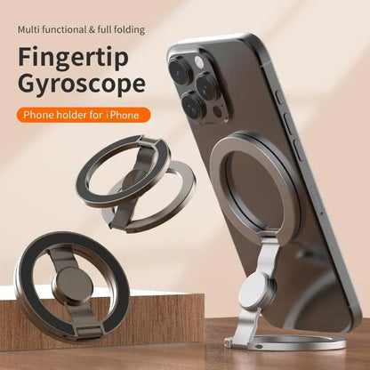 🧲 Magnetic Phone Stand & Fidget Spinner Combo | 2-in-1 MagSafe Holder