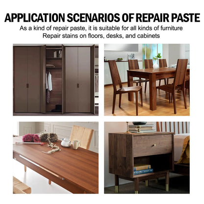 🟡🔧Wood Furniture Repair Paste Kit 10 Colors 20ml Wood Scratch Floor Crack Touch Up Repair Tool Set