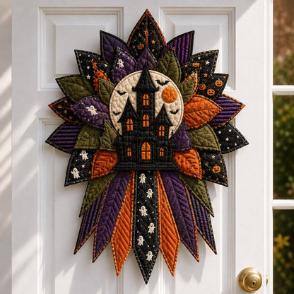 DIY Quilted Halloween Pumpkin Door Hanger Kit