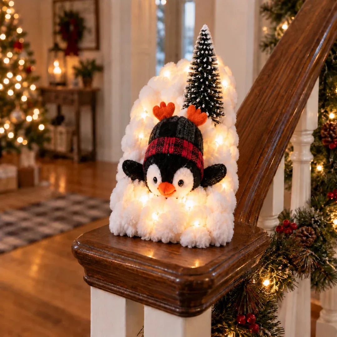 🐧 Penguin Christmas Stair Snow Decor | A Cozy Penguin Christmas Story ✨11