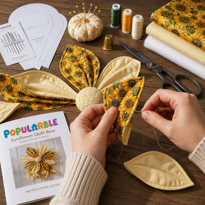 Large Patchwork Bow Sewing Kit (Beginner-Friendly)