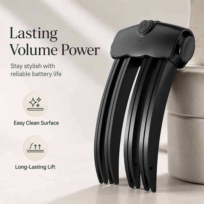 Over 48,000 Sold Cordless Heated Root Volumizing Hair Clip - Portable Styling Tool For Fine，Straight Hair