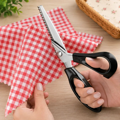🔥50% OFF StainlessSteel Pinking Shears -Sharp Zig Zag FabricScissors