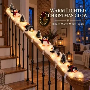 🐧 Penguin Christmas Stair Snow Decor | A Cozy Penguin Christmas Story ✨11