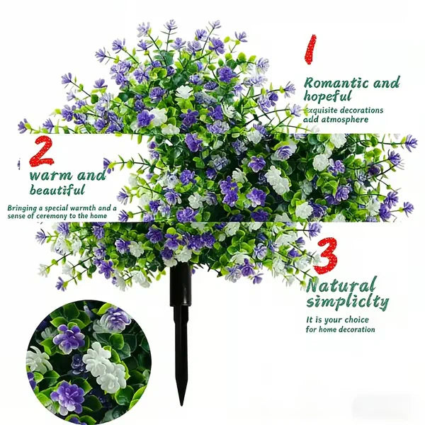 Artificial Potted Trees With Ground Stakes