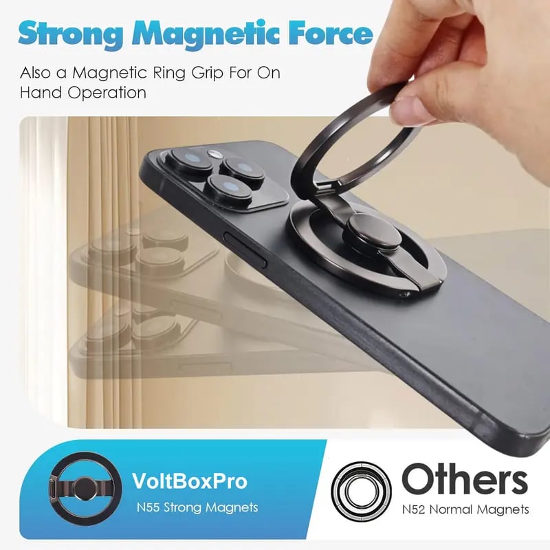 🧲 Magnetic Phone Stand & Fidget Spinner Combo | 2-in-1 MagSafe Holder
