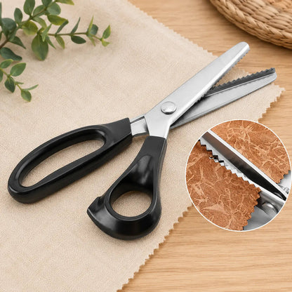 🔥50% OFF StainlessSteel Pinking Shears -Sharp Zig Zag FabricScissors