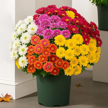 🔥 50% OFF Today Only 🔥 - Artificial Outdoor Mums Flowers - UV resistant, Waterproof, Windproof🌼